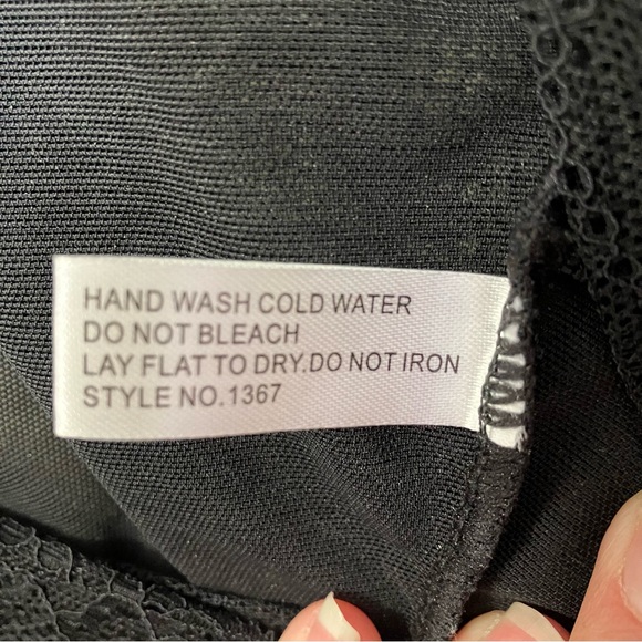 Body Beautiful Lace-Trim Shape Wear Bodysuit Women’s Large - Picture 10 of 13